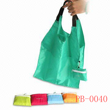 folded 190T polyester bag