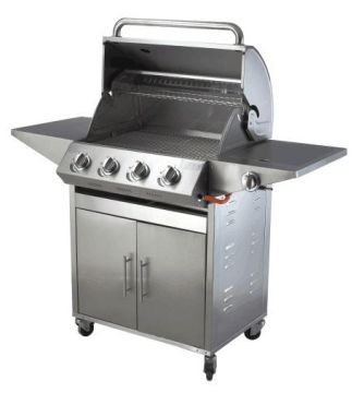 Charcoal and Gas Dual-Use BBQ Grill for Outdoor Family Parties
