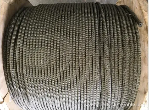 7X19 Ungalvanized Steel cable for drilling