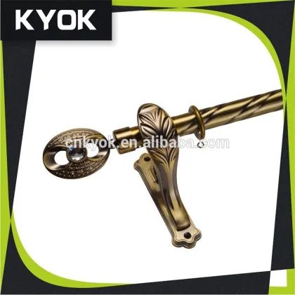 KYOK new designs double curtain rods factory & curtain rod accessory for roman curtain