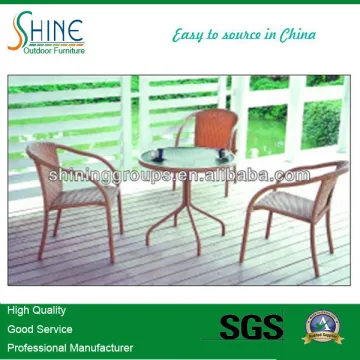 FZ-014 Hot Sale Garden Furniture rattan dining tables and chairs