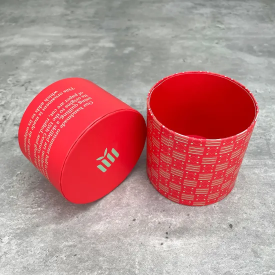 Custom Printing Cylinder Paper Cardboard Tube Box Packaging for Tea and Candy