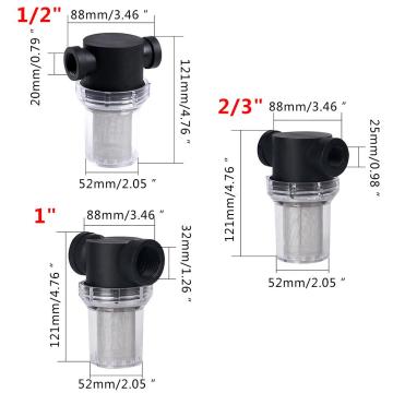 1/2,2/3 -Zoll -Maschenstreif -Wasserpumpenfilter