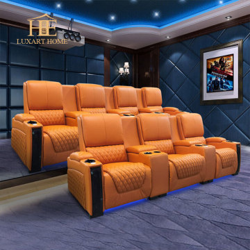 High-End Custom Electric Function Recliner Viewing Sofa for Home Theater Villa