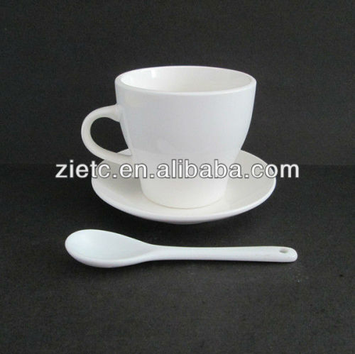 promotional soup mug spoon printed with saucer for promotion with customized logo