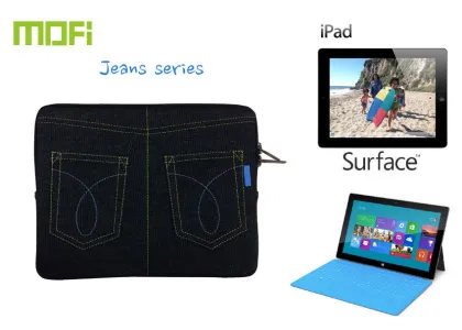 Custom Flannel Black / Blue Apple Tablet Protective Cases