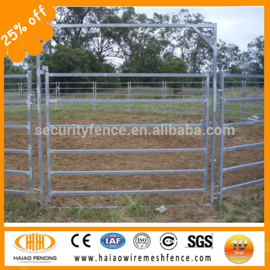 High quality used welded pipe galvanized sheep corral panel