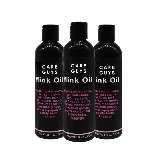 liquid mink oil leather care polish