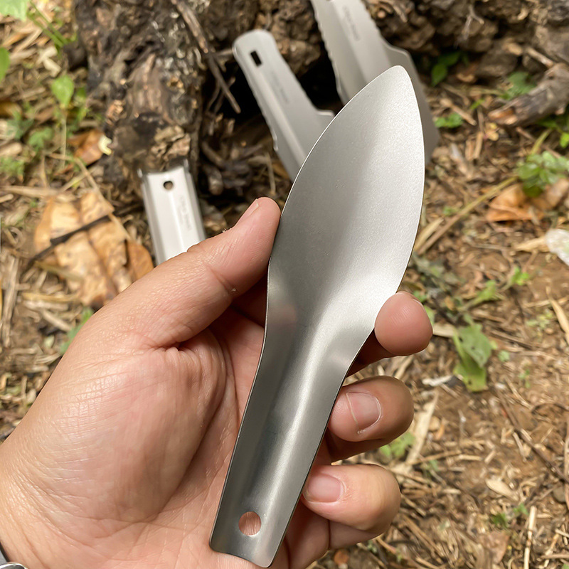 Lightweight Portable Titanium Shovel for Outdoor Camping