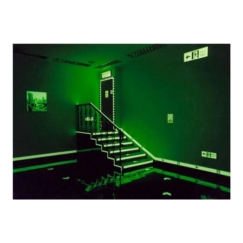 Luminous Tape 0.6 Inch X 16 Ft – 2-Pack Glow-in-the-Dark Adhesive Tape, Green Light, For Stairs, Walls, Exit Signs & Safety Marking