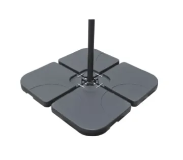Water and Sand Filled Cantilever Offset Patio Umbrella Base Stand - 15L Capacity