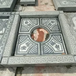 Carved Granite Tree Pit Cover