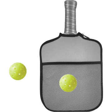 Compact Pickleball Paddle Cover with Shockproof Padding - Portable Table Tennis Racket Case