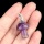 Amethyst Mushroom Wizard Cap Pendant for Making Jewlery 15X20mm Stone Halloween Charms