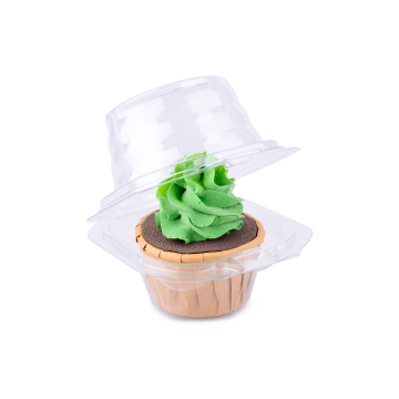 2022 KUSTOR KUSTAK KUSTAK KUSTANG RPET/PET WAILLANER BLISTER - Kotak Cupcake Plastik Transparan Bulat