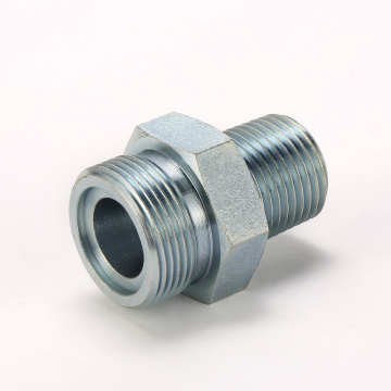 Metric Threaded O-Ring Face Seal Adapters: Straight Metric Male O-ring to Male NPT Hydraulic Hose Connectors
