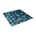 Exterior Decorative Mosaic Glass Dark Blue Tiles