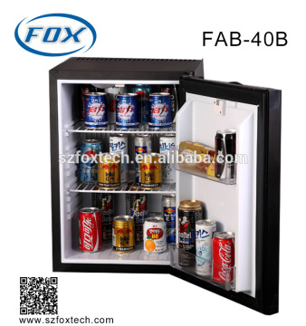40L black door hotel mini fridge with absorption system