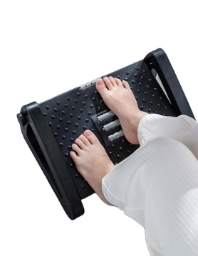 Factory Price Ergonomic Plastic Massage Footrest with Foot Massage Surface