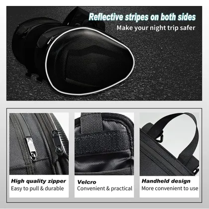 Factory Wholesale Waterproof Motorcycle Tail Bags Saddle Bags Side Bags