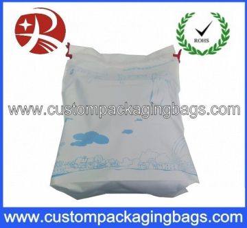 Breathable Cpe Drawstring Plastic Bags Color Printed For Storage