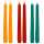 Hand Dipped Colored Organic Beeswax Taper Candles