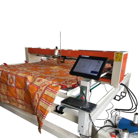 Single needle quilting machine