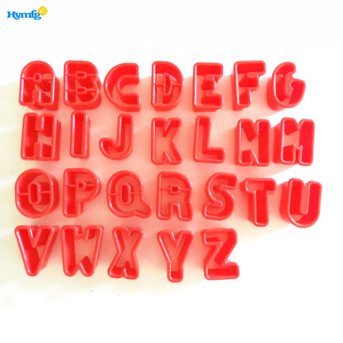 Ensemble de coupe-biscuits en plastique avec lettre-alphabet en plastique