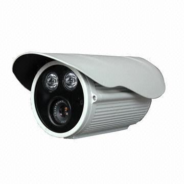 CCTV Camera with 6-piece IR LEDs Night Vision and 1/3-inch CCD, 700TVL Resolution, Weather-Resistant