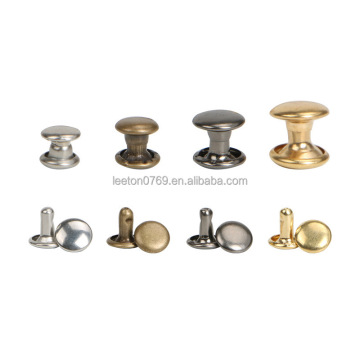 Aksesoris Garmen Pasokan Stok: 4 Warna, paku kelarai logam Face Double 5mm-12mm