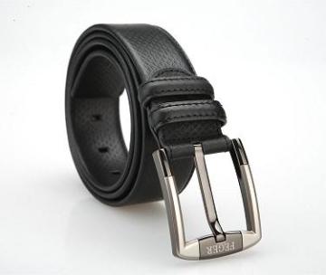 men buckle leather belt
