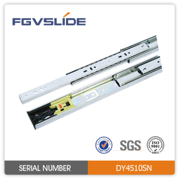 45mm push to open full extension telescopic slide for table