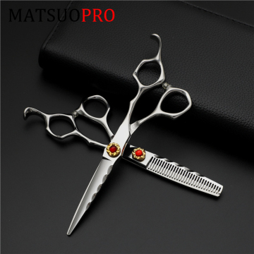 Professional Hair Cutting Scissors and Thinning Shears Kit for Barbers