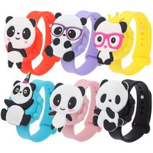 Custom Cute Panda Silicone Wrist Strap
