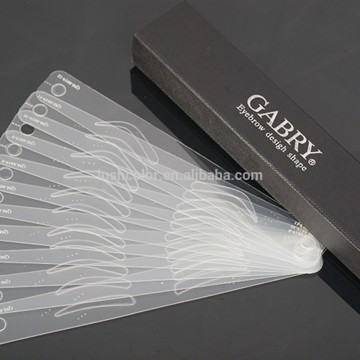 Hot Sale 12 Different Tattoo Eyebrow Shaping Brand Permanent Makeup Stencil Tools