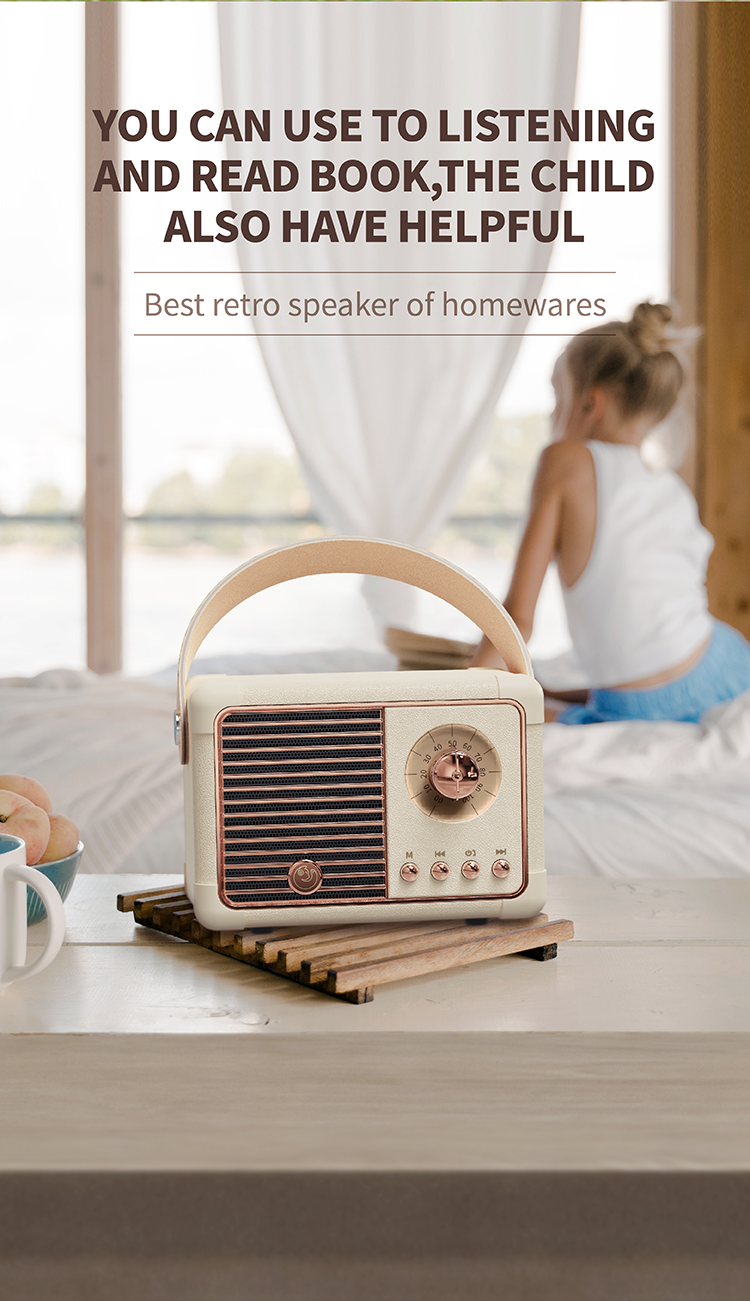 Hm11 Plus Bluetooth Retro Speaker 7 Png