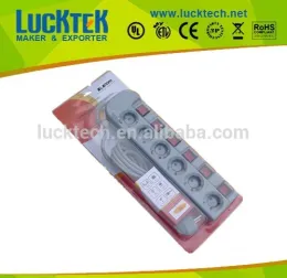 EUROPEAN individual switch extension power strip socket outlet
