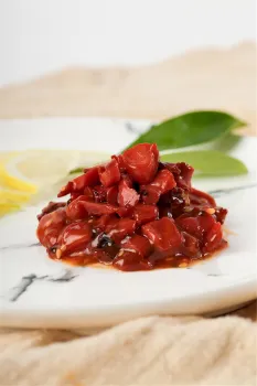 seasoned boiled squid cut