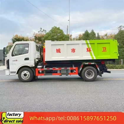 New CLW Hook Arm Garbage Truck 5 Cubic Meters Manual Transmission Light Truck