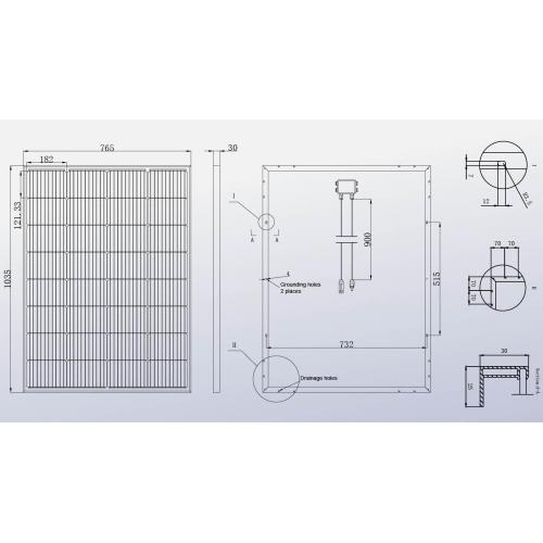 Title: 182mm 150W Custom Small Solar Panel