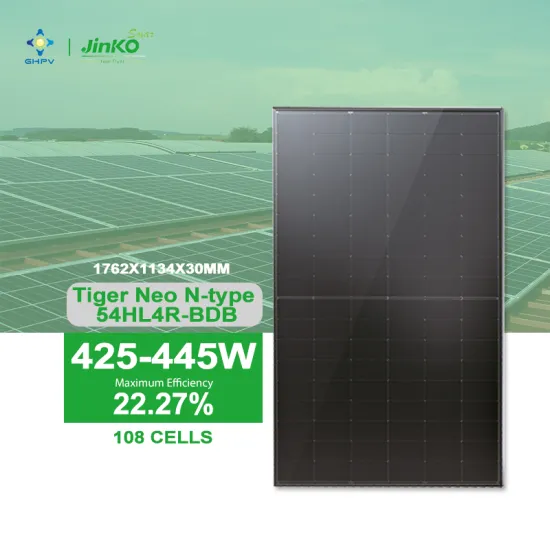 Jinko Tiger Neo N-Type Monocrystalline Silicon Solar Panels: 425W to 445W High Efficiency Bifacial Zonnepanelen