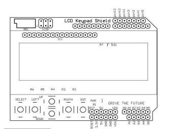 Lcd1602 Input / Output Expansion Board , Shield For Arduino