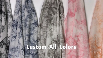 Machine Digital Custom Printing Cotton Voile Fabric
