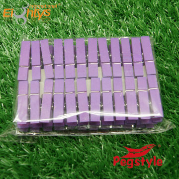 3.5cm mini natural wooden clothes peg