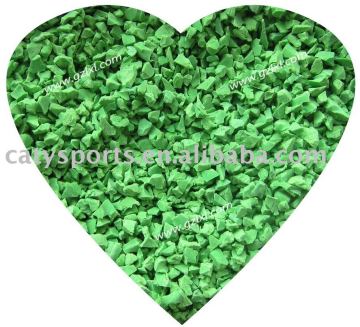 Green EPDM rubber granules
