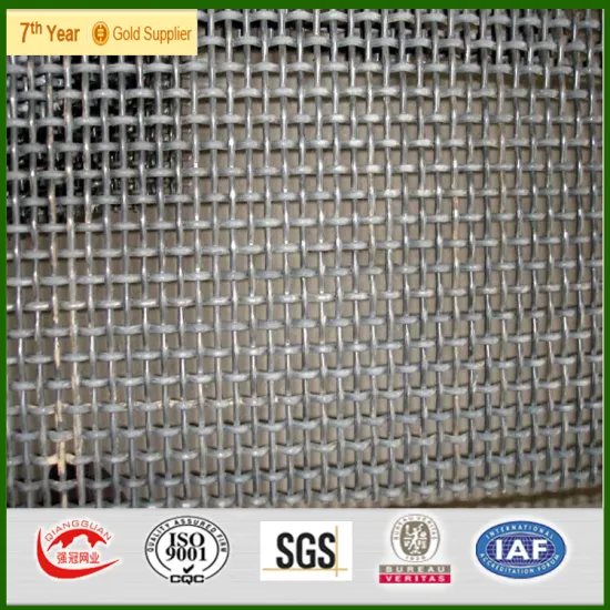 SS 304 stainless steel square hole mesh crimped wire mesh