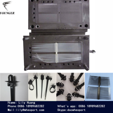 nylon cable tie injection mould for automotive auto car use