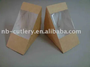 kraft paper sandwich wedge