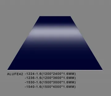 Glossy Navy Blue Aluminum Sheet Plate 1.6mm