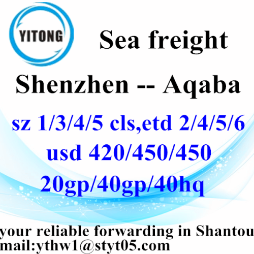 Shenzhen Sea Freight Shipping Agent to Aqaba